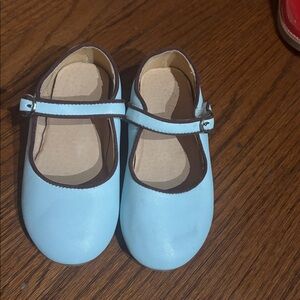Charming Kids Blue Dress Shoes with Strap